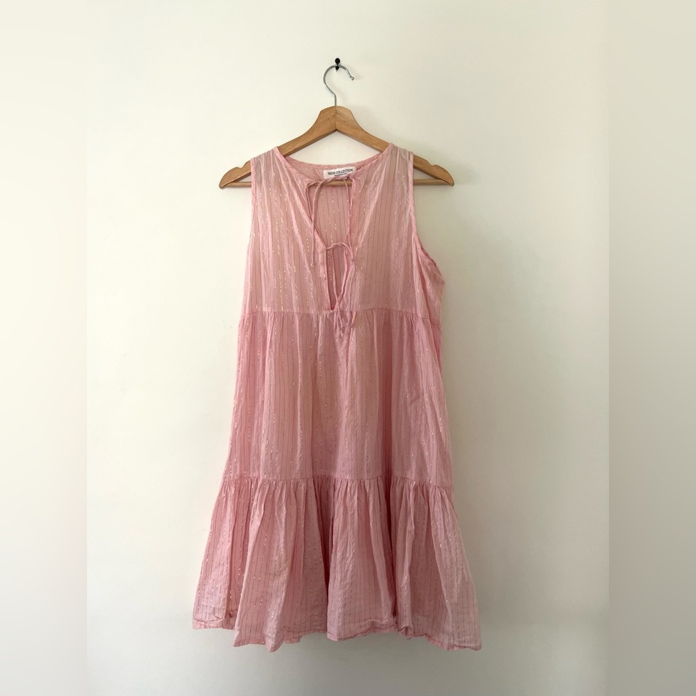 EMERSON FRY INDIA COLLECTION SLEEVELESS ISLA DRESS IN BALLET LUREX SIZE M/L - Picture 5 of 7